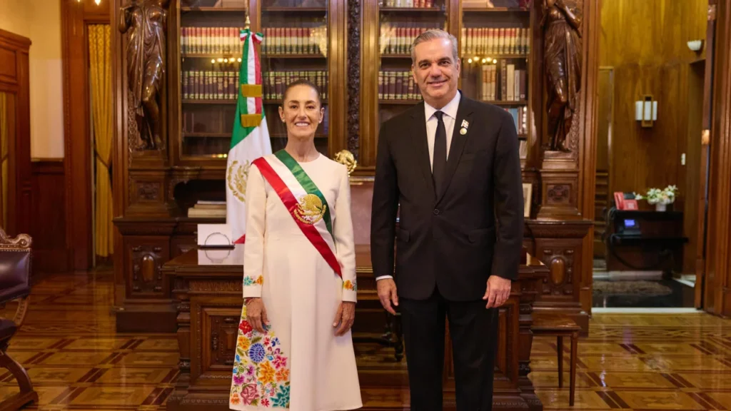 Claudia Sheinbaum y Luis Abinader