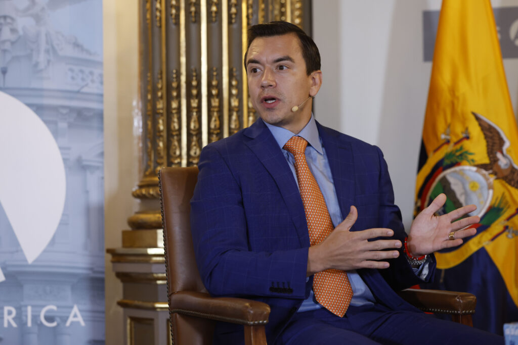 Daniel Noboa, con la mirada puesta en la reelección un año después de ganar elecciones en Ecuador