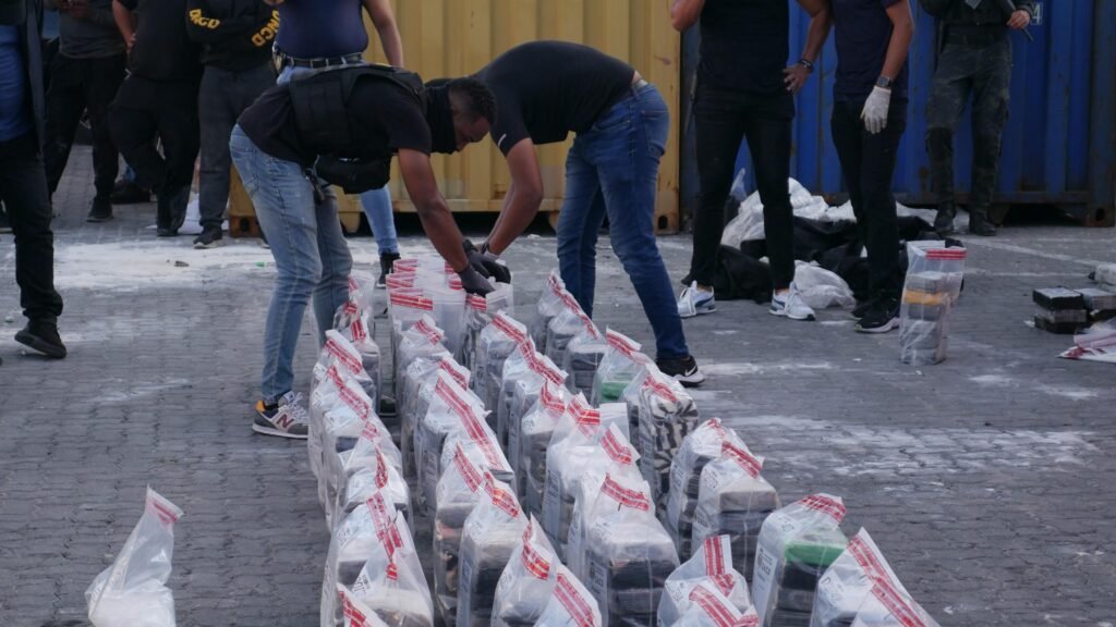 La droga incautada en Puerto Multimodal Caucedo, ubicado en el municipio de Boca Chica, provincia Santo Domingo.