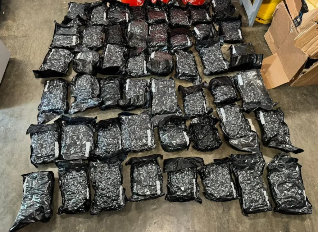 Confiscan 57 paquetes de marihuana en el AILA