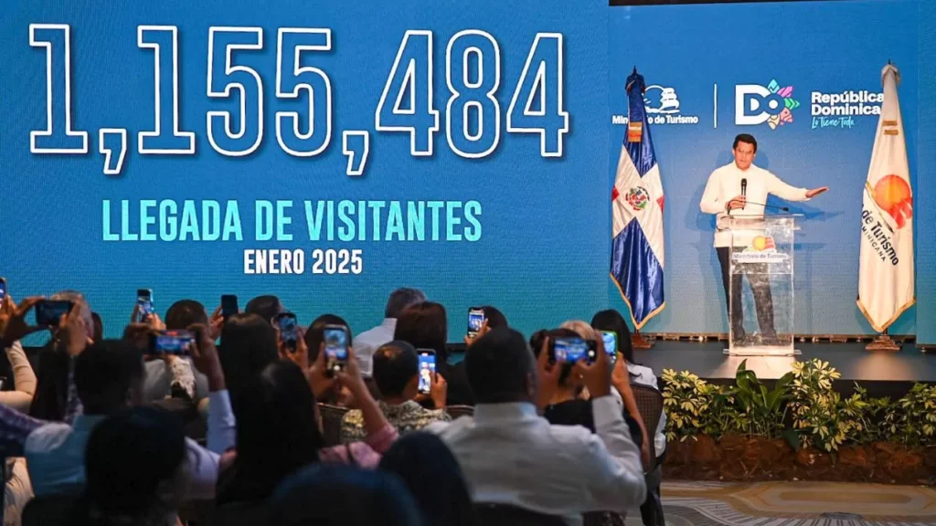 República Dominicana arranca 2025 con cifra récord de 1.15 millones de turistas en enero