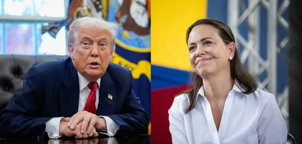 Trump y María Corina Machado