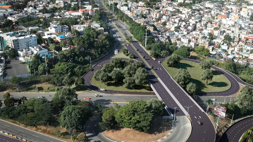 MOPC aclara apertura de retorno en la avenida 27 de febrero, frente al Ministerio de Defensa retorno