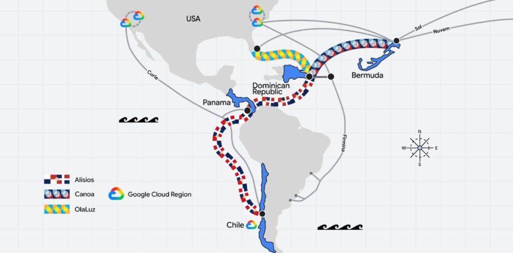 Google convertirá a República Dominicana en el centro digital del Caribe con su nueva red submarina Google