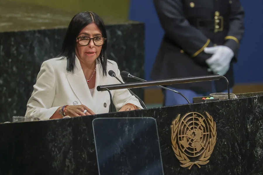Delcy Rodríguez dice en la ONU que en Venezuela habrá elecciones Delcy Rodríguez