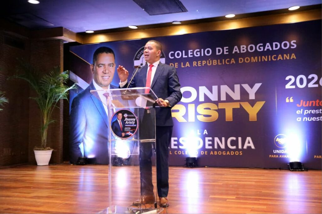 A 72 días de las elecciones del Colegio de Abogados, Jhonny Aristy pide al PRM asumir candidatura institucional Jhonny Aristy