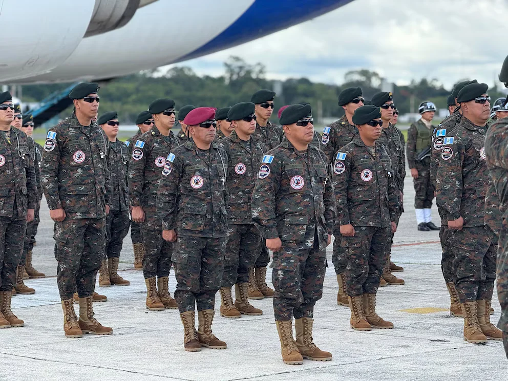 Guatemala envía un nuevo contingente de militares para auxiliar a la ONU en Haití Guatemala