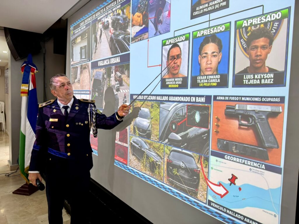 Solicitan prisión preventiva contra 3 hombres vinculados a intento de robo agravado en joyería de Villa Juana joyería de Villa Juana